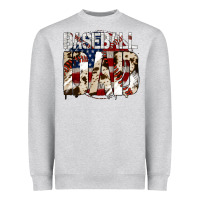 Heather Grey baseball dad Heavyweight Sweatshirt - Jasminsmagicworld