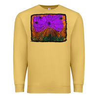 Antique Gold halloween spider web background Premium Sweatshirt - Jasminsmagicworld