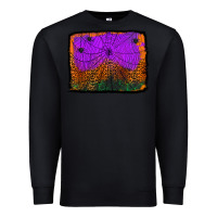 Black halloween spider web background Premium Sweatshirt - Jasminsmagicworld