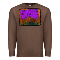 Chestnut halloween spider web background Premium Sweatshirt - Jasminsmagicworld