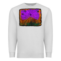Dove Grey halloween spider web background Premium Sweatshirt - Jasminsmagicworld