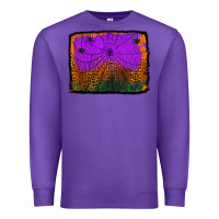 Purple halloween spider web background Premium Sweatshirt - Jasminsmagicworld