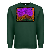 Sports Green halloween spider web background Premium Sweatshirt - Jasminsmagicworld