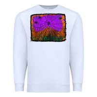 White halloween spider web background Premium Sweatshirt - Jasminsmagicworld