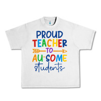 Lunar Rock Proud teacher to au-some students Urban Heavy Tee - CowhideDigitalArt