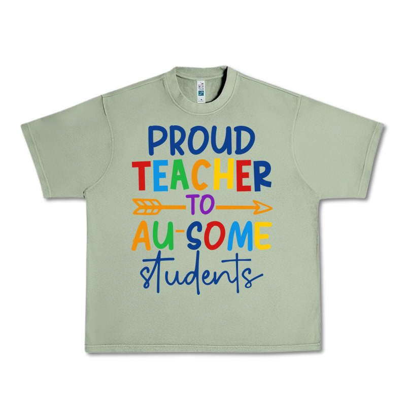 Proud Teacher To Au-some Students Urban Heavy Tee by CowhideDigitalArt | Teevron