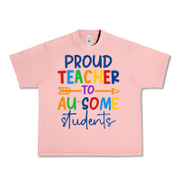 Salmon Proud teacher to au-some students Urban Heavy Tee - CowhideDigitalArt