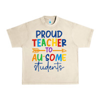 Sandshell Proud teacher to au-some students Urban Heavy Tee - CowhideDigitalArt