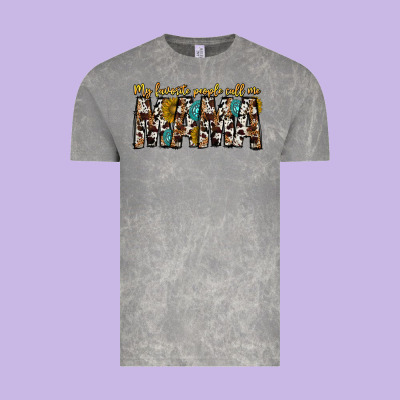 My Favorite Peoplle Call Me Mama Vintage Tee Designed By Cowhidedigitalart