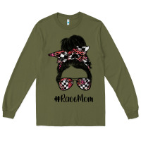 Army Green race mom Long Sleeve Tee - SublimationCraftShop