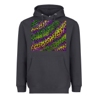 Smoke mardi gras leopard background Heavyweight Hoodie - RanaPortraitStore