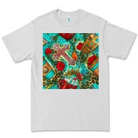 Dove Grey faith coffee cup and cross with leopard and roses seamless pattern bbs Premium Tee - BundleAndBundleShop