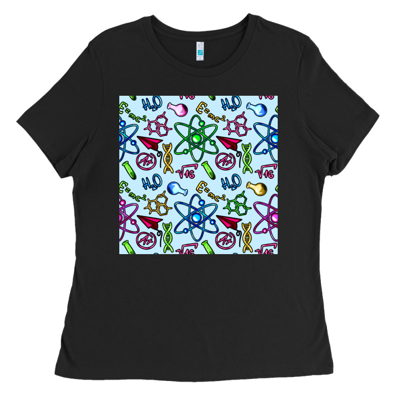Science Teacher Seamless Pattern Ladies Tee by BundleAndBundleShop | Teevron