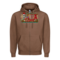 Chestnut Christmas Western Papa Claus Zipper Hoodie - RanaPortraitStore