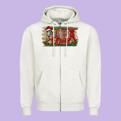 Christmas Western Papa Claus Zipper Hoodie Designed By Ranaportraitstore