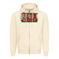 Sandshell Christmas Western Papa Claus Zipper Hoodie - RanaPortraitStore