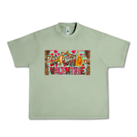 Oil Green Nach Valentine Urban Heavy Tee - CowhideDigitalArt
