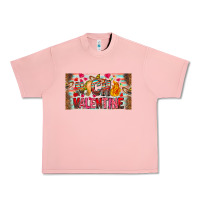 Salmon Nach Valentine Urban Heavy Tee - CowhideDigitalArt