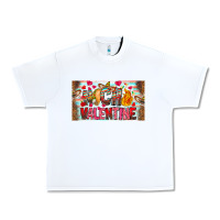 White Nach Valentine Urban Heavy Tee - CowhideDigitalArt