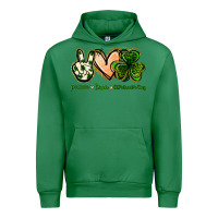 Emerald peace love st.patrick's day Urban Hoodie - Jasminsmagicworld