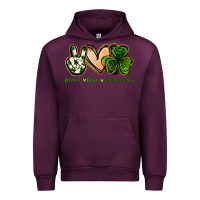 Mauve Wine peace love st.patrick's day Urban Hoodie - Jasminsmagicworld