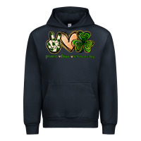 Navy peace love st.patrick's day Urban Hoodie - Jasminsmagicworld