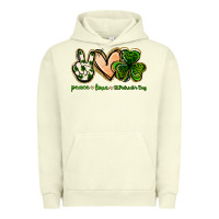 Pigment Pistachio peace love st.patrick's day Urban Hoodie - Jasminsmagicworld