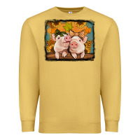 Antique Gold fall pigs Premium Sweatshirt - Jasminsmagicworld