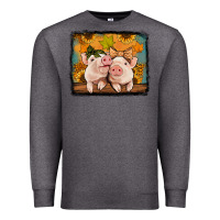 Charcoal Heather fall pigs Premium Sweatshirt - Jasminsmagicworld