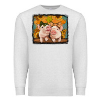 Oatmeal Heather fall pigs Premium Sweatshirt - Jasminsmagicworld