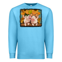 Ocean Blue fall pigs Premium Sweatshirt - Jasminsmagicworld