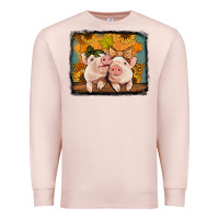 Pale Pink fall pigs Premium Sweatshirt - Jasminsmagicworld