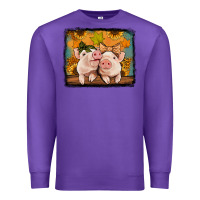 Purple fall pigs Premium Sweatshirt - Jasminsmagicworld
