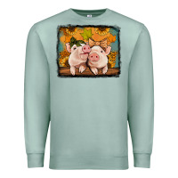 Seafoam fall pigs Premium Sweatshirt - Jasminsmagicworld