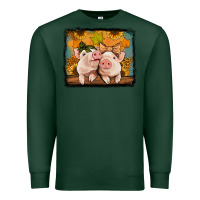 Sports Green fall pigs Premium Sweatshirt - Jasminsmagicworld