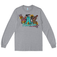 Heather Grey Hair Hustler Long Sleeve Tee - SublimationCraftShop