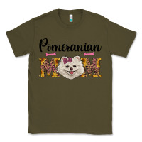 Army Green western mom pomeranian Classic Tee - RanaPortraitStore