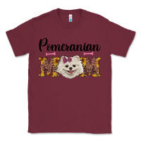 Burgundy western mom pomeranian Classic Tee - RanaPortraitStore