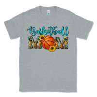 Heather Grey western leopard camouflage sunflowers glitter mom basketball Classic Tee - Artiststas