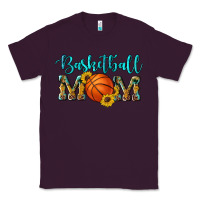 Plum western leopard camouflage sunflowers glitter mom basketball Classic Tee - Artiststas