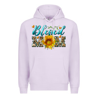 Lilac blessed mom with sunflower Premium Hoodie - Artiststas