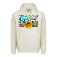 Oatmeal Heather blessed mom with sunflower Premium Hoodie - Artiststas