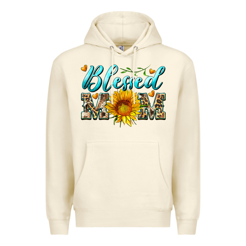 Blessed Mom With Sunflower Premium Hoodie by Artiststas | Teevron