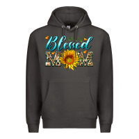 Smoke blessed mom with sunflower Premium Hoodie - Artiststas
