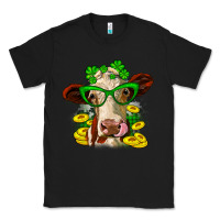 Black St. Patrick's Day cow Classic Tee - OliviaCreatesArt