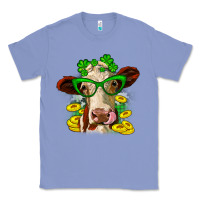 Colony Blue St. Patrick's Day cow Classic Tee - OliviaCreatesArt