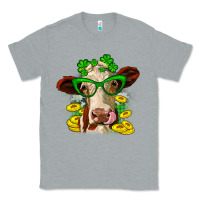 Heather Grey St. Patrick's Day cow Classic Tee - OliviaCreatesArt