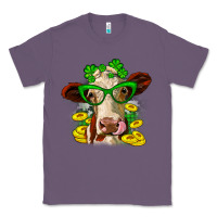 Lavender St. Patrick's Day cow Classic Tee - OliviaCreatesArt
