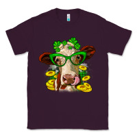 Plum St. Patrick's Day cow Classic Tee - OliviaCreatesArt