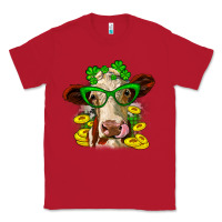 Red St. Patrick's Day cow Classic Tee - OliviaCreatesArt